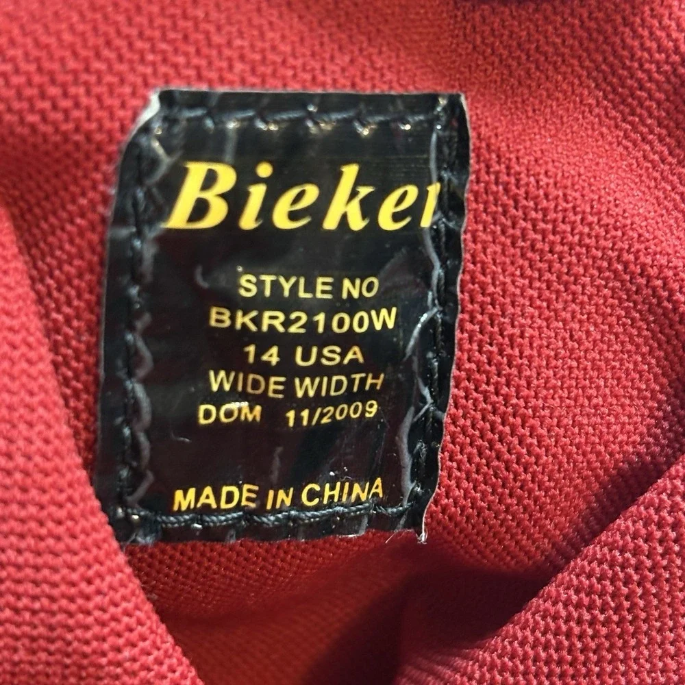 Bieker Waterproof Leather Work Boots Mens Size 14 W Wide Width Black SympaTex